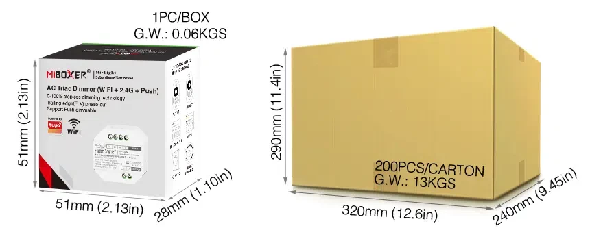 Mi-Light TRI-C1WR AC Triac Dimmer (WiFi + 2.4G + Push) - Image 8