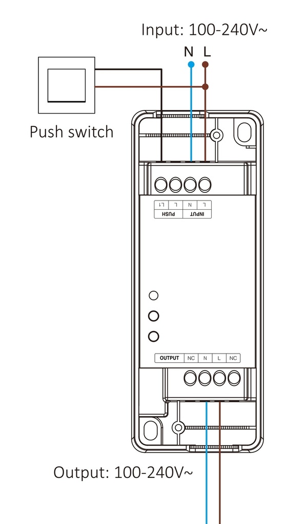 Mi-Light TRI-PZ 500W AC Triac Dimmer (Zigbee 3.0 + 2.4GHz + Push) - Image 4