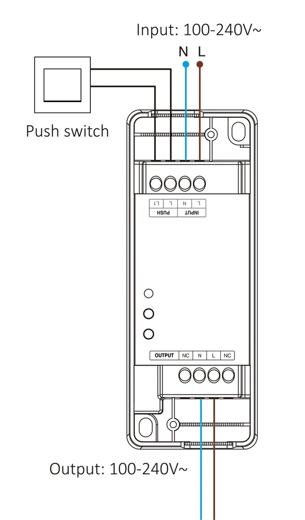 Mi-Light TRI-PZ 500W AC Triac Dimmer (Zigbee 3.0 + 2.4GHz + Push) - Image 5