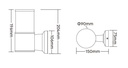 Mi-Light WA5-09R-ZL wall lamp 9W RGB+CCT DC24V (Zigbee 3.0) - Image 4