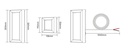 Mi-Light WA5-09S-ZL wall lamp 9W RGB+CCT DC24V (Zigbee 3.0) - Image 5