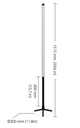 Mi-light WL-FL5B 12W RGB+CCT Floor Lamp (WiFi + 2.4G + DMX512) - Image 3