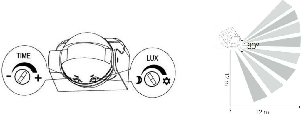 Motion detector with IR detector 180° - Image 3
