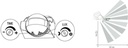 Motion detector with IR detector 180° - Image 3
