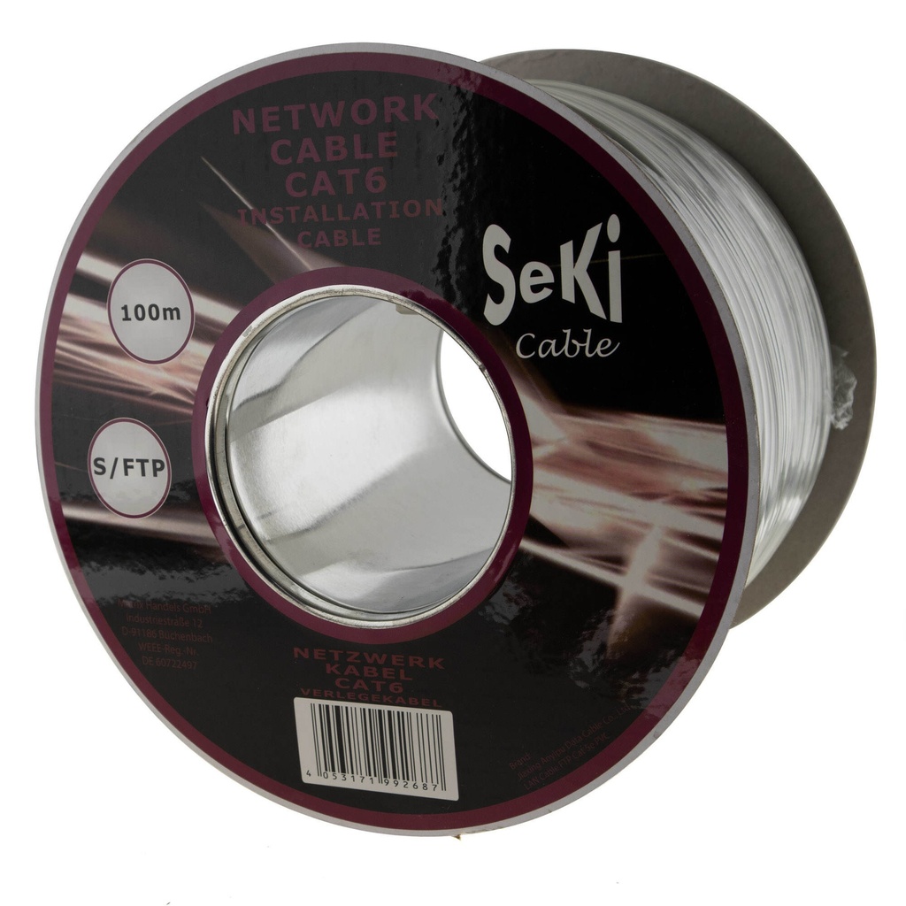 Network cable Cat6, installation cable, 100m - Image 2