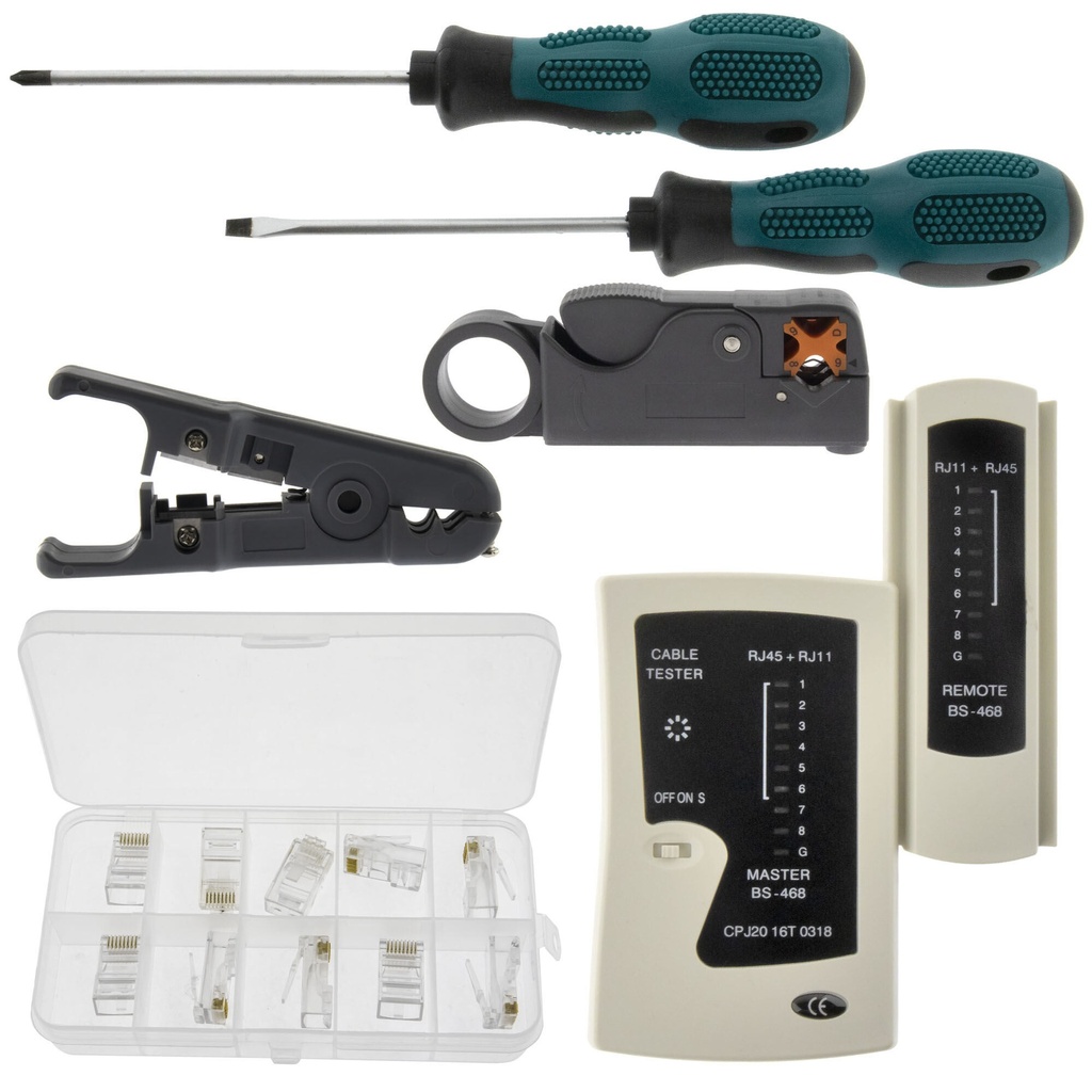 Network tester and tool set 10 parts - Image 3