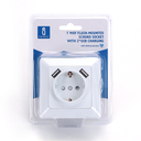 One way schuko socket + 2xUSB- A - Image 3