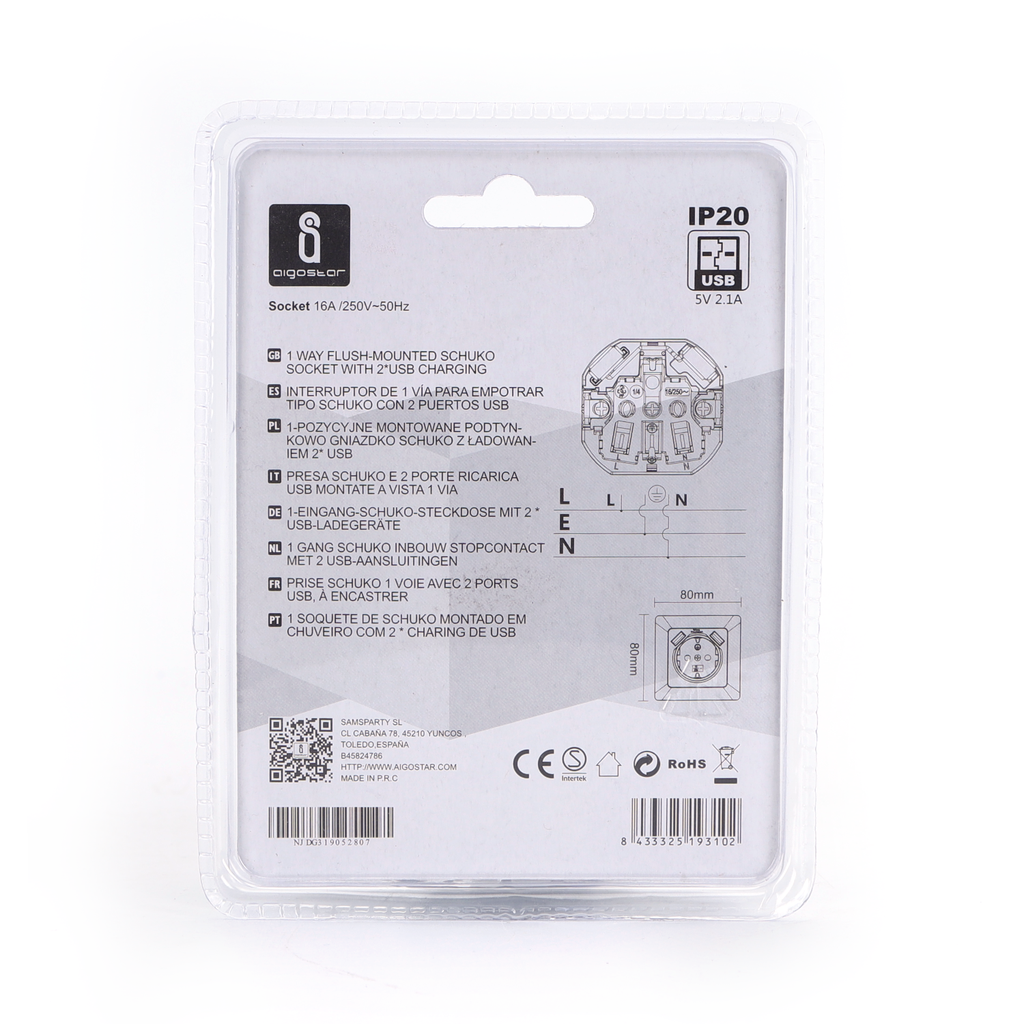 One way schuko socket + 2xUSB- A - Image 4