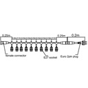 Outdoor E27 String  5m, 10 sockets - Image 5