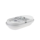 Oval LED ceiling/wall lamp with IP54 20W 4000K PIR sensor - Image 5