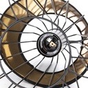 Pendant light with iron frame, E27 - Image 3