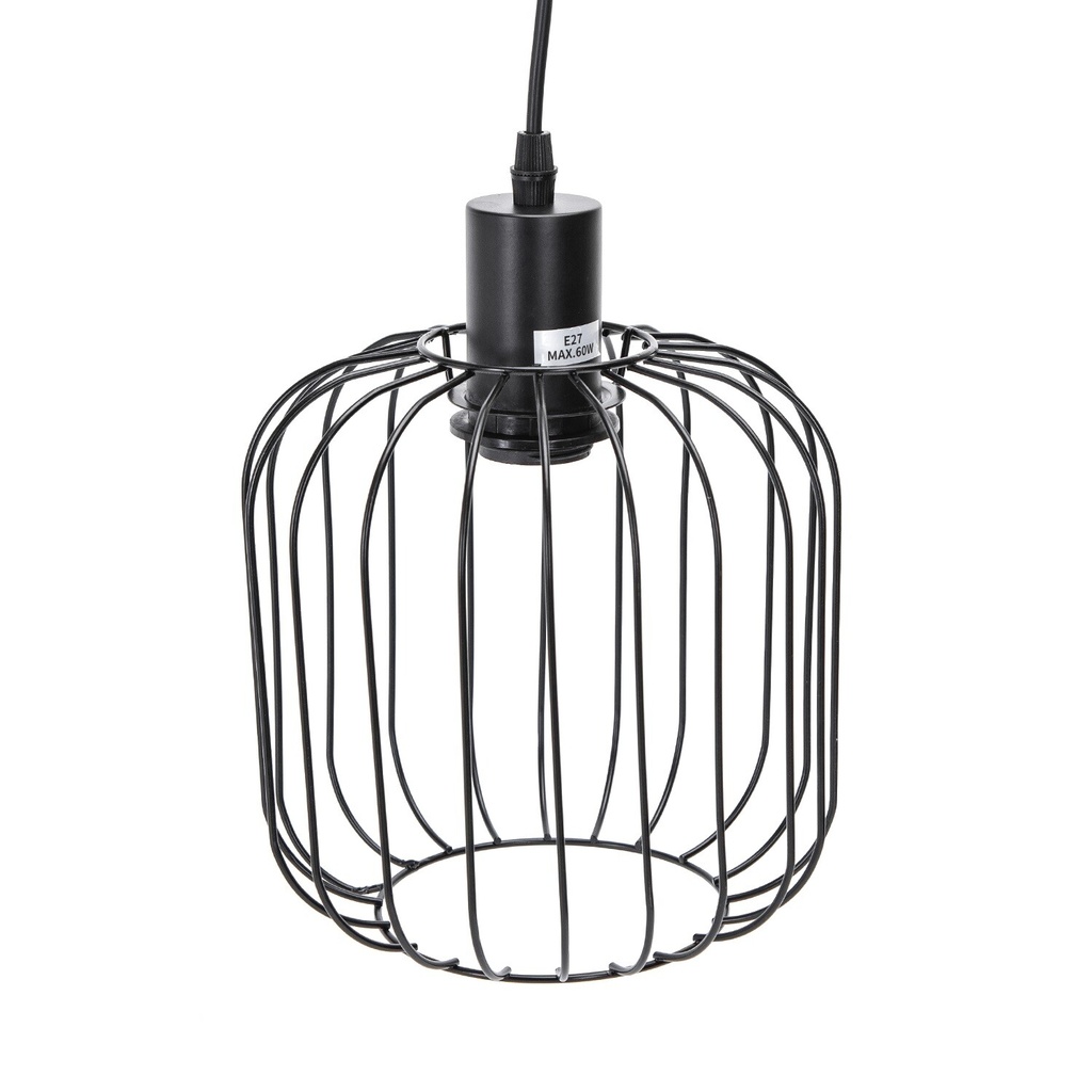 Pendant light with iron frame, E27 - Image 2