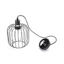 Pendant light with iron frame, E27 - Image 3