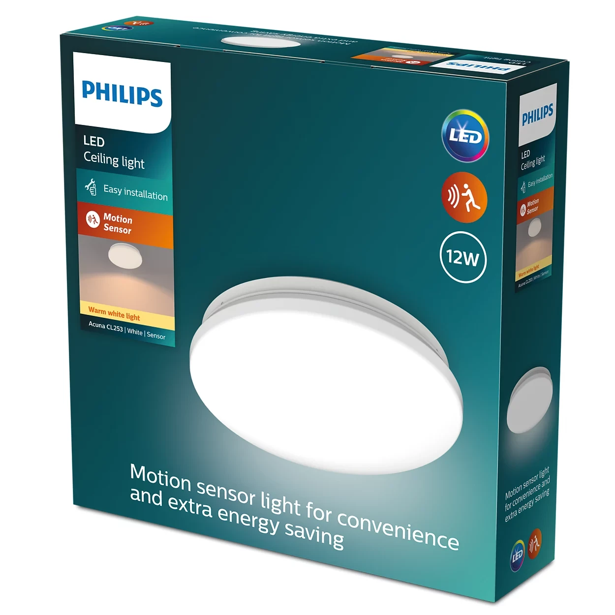 Plafond Acuna 12W 1350lm 2700K Sensor 24,5cm - Image 2