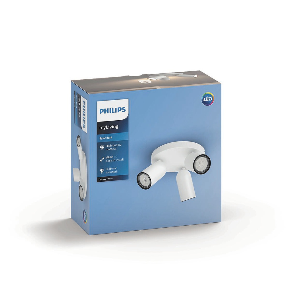Pongee spotlight 3x gu10 white - Image 6