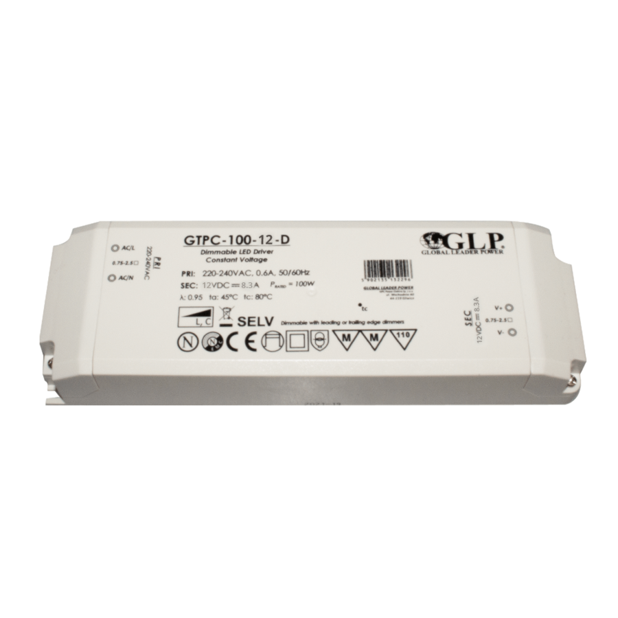 Power supply 12V, 100W, 8,3A, Dimmable - Image 3