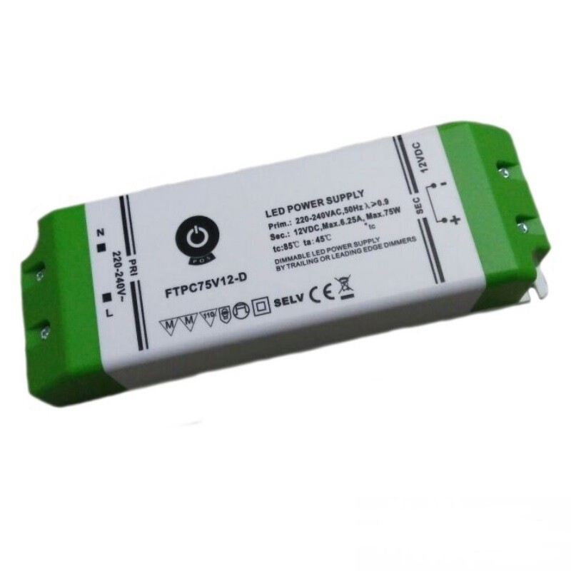 Power supply 12V, 75W, 6,25A, Dimmable - Image 2