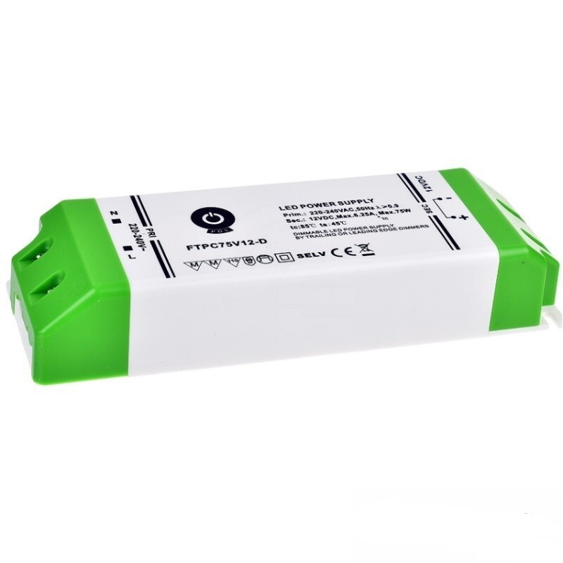 Power supply 12V, 75W, 6,25A, Dimmable - Image 3