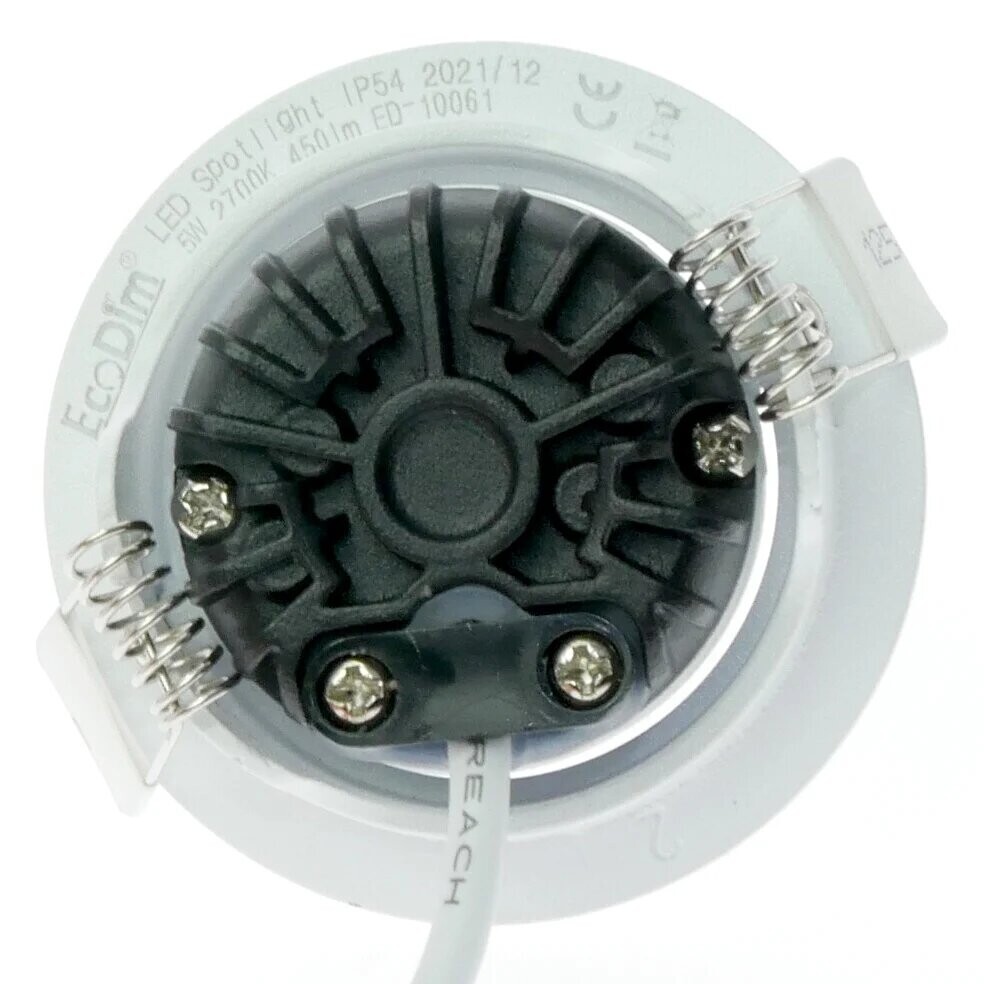 Recessed LED spotlight IP54 dim to warm, white 55mm - Image 3
