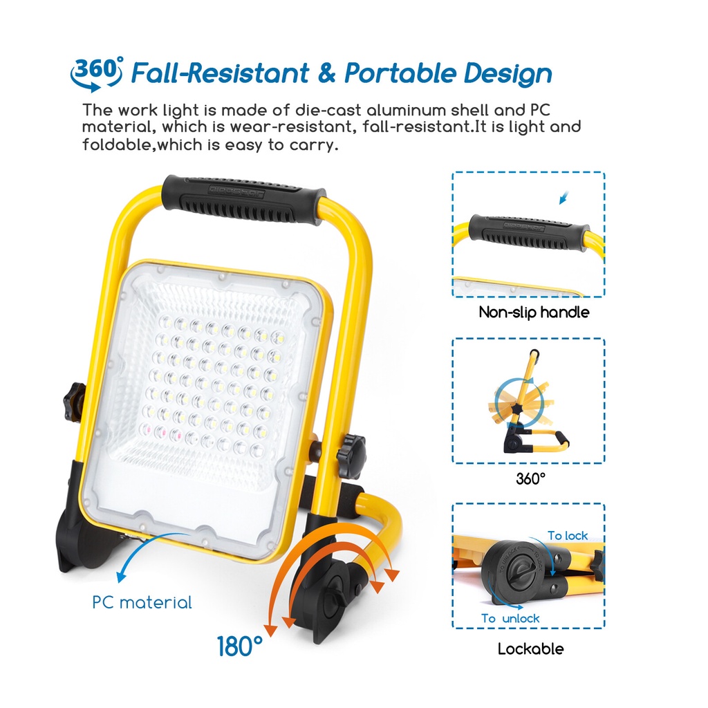 Rechargeable flood light 30W - Image 12
