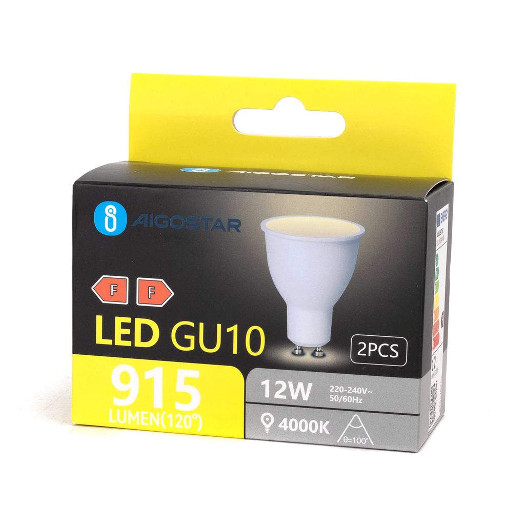 LED GU10 12W 4000K 840 2 stk