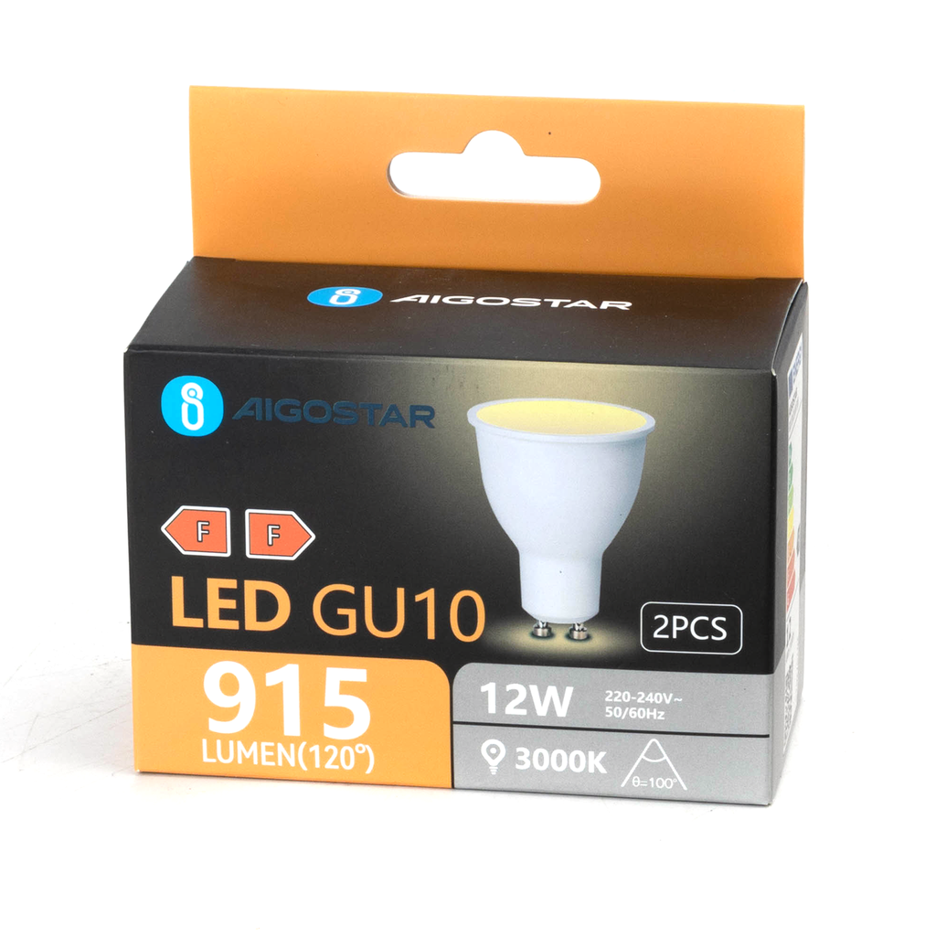 LED GU10 12W 3000K 830 2 stk