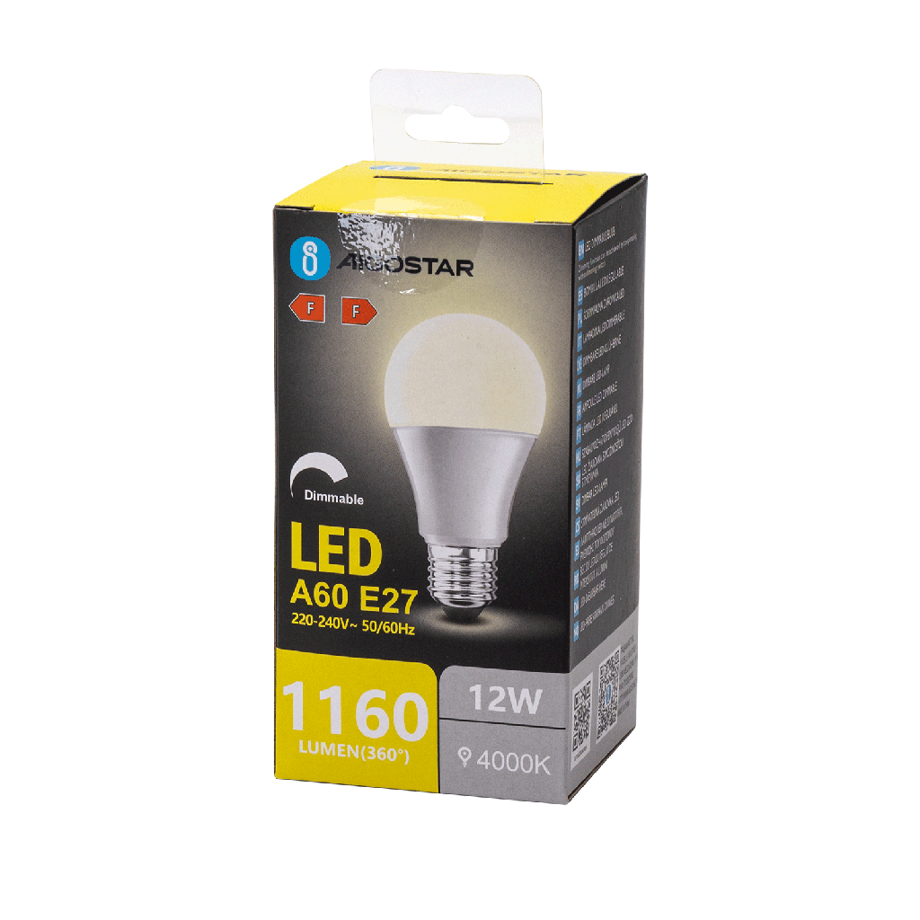 LED E27 A60 12W 4000K 840 DIM
