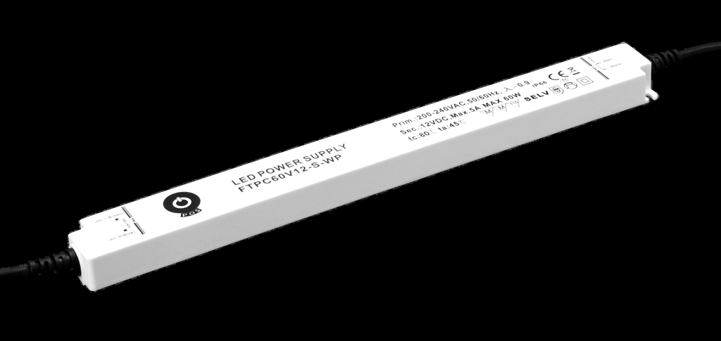 Vandtæt 24V 60W LED Strømforsyning (IP66)