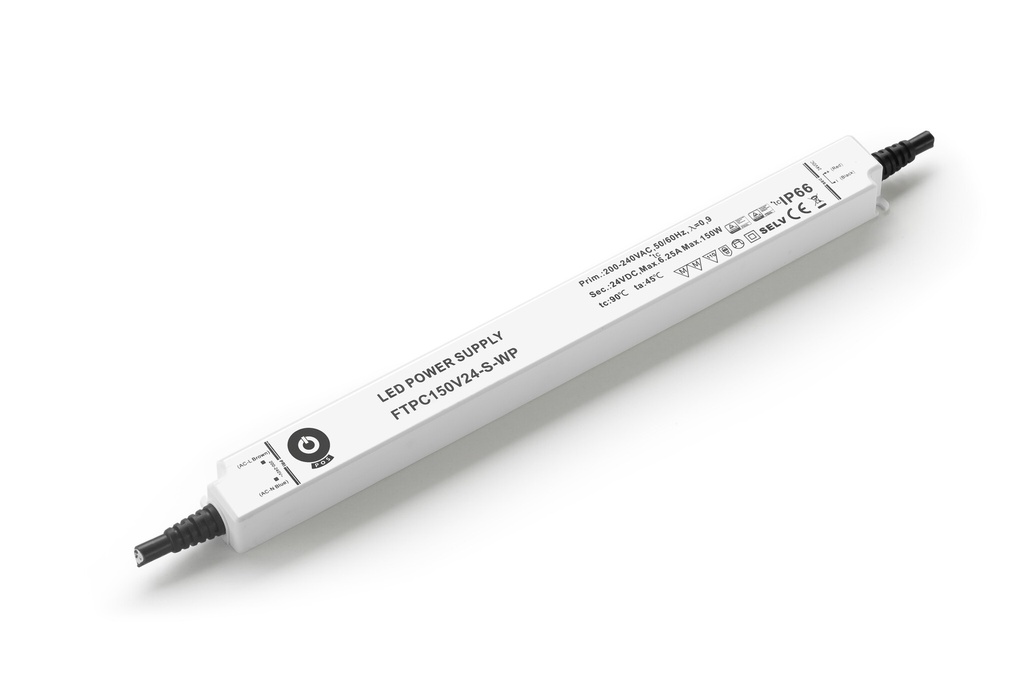 Vandtæt 24V 150W LED Strømforsyning (IP66)