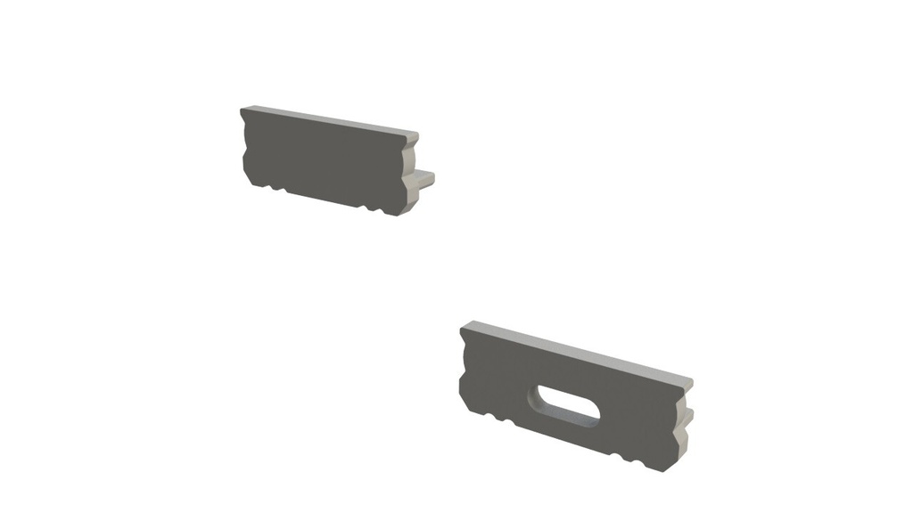 Slutdæksel til Alumimium LED strip