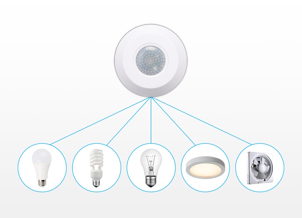 Motion detector with IR detector slim