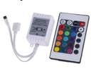 RGB Controller 6 A fjernbetjening med 24 knapper.