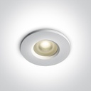 Indbygget spot GU10 Hvidt, frostet glas