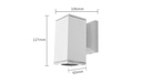 Wall light IP65, GU10