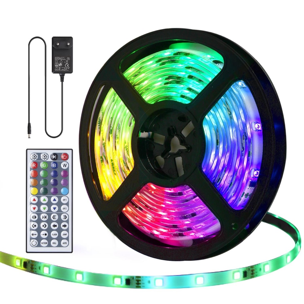LED DIGITAL RGB STRIP LIGHT 5M WITH CONTROLLER IP65