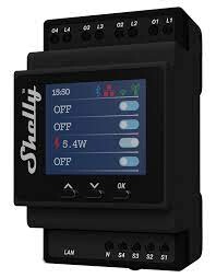 Shelly Pro 4PM, 4 circuit Wi-Fi relay switch