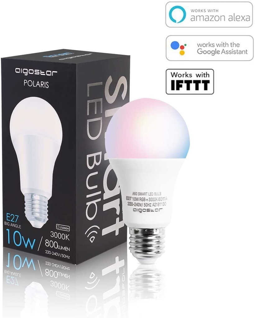 Polaris E27 10W Tuya WiFi RGB+CCT