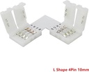 Hjørnestik til RGB LED strip - 90 grader - 10mm
