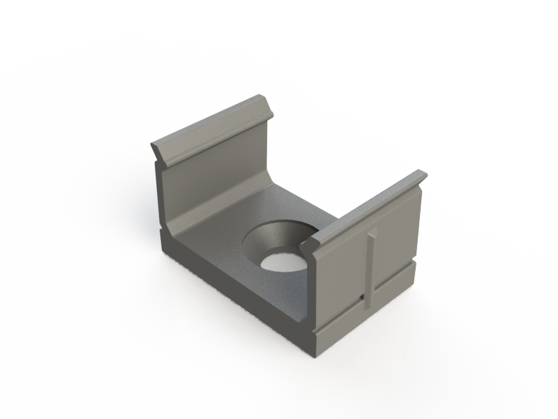 Mounting clips for led strip profile 9X16
