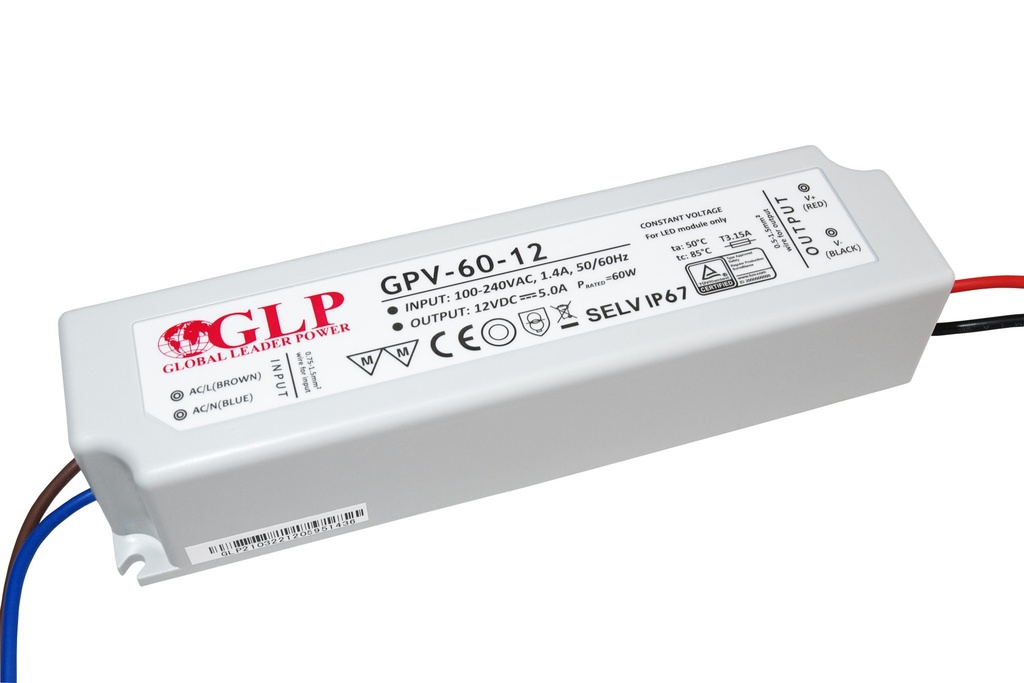 Power supply 12V 60W IP67