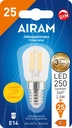 Airam E14 2,5W LED Filament 2700K DIM