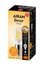 Airam E14 2,5W LED Filament T26 2200K DIM