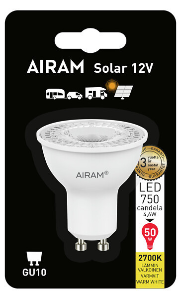 Airam LED 4W GU10 12V 2700K