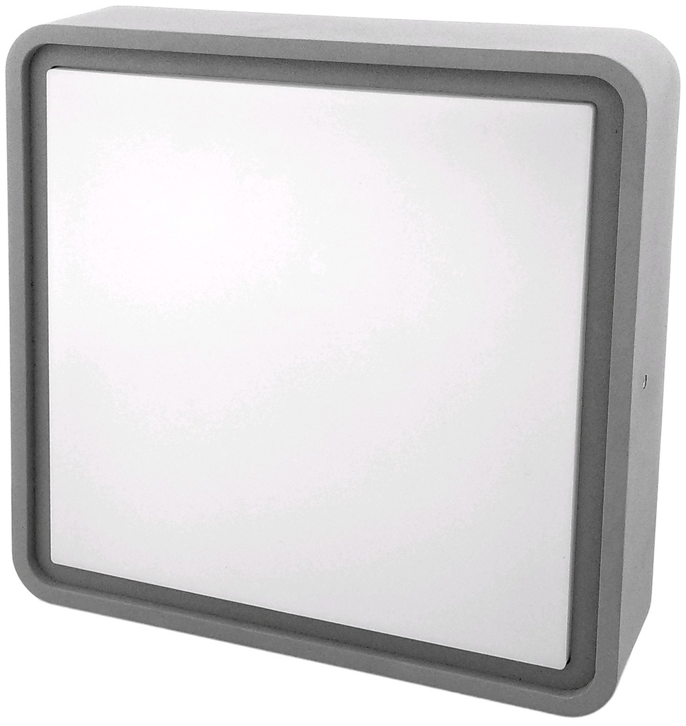 Avide Bulkhead udendørslampe Merkur-S 12W 4000K grå IP54