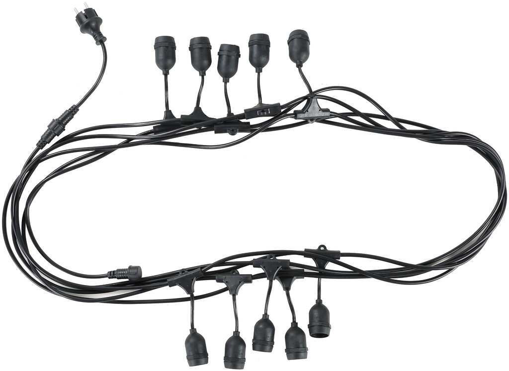 Lyssnor E27 10m, 10 lamper