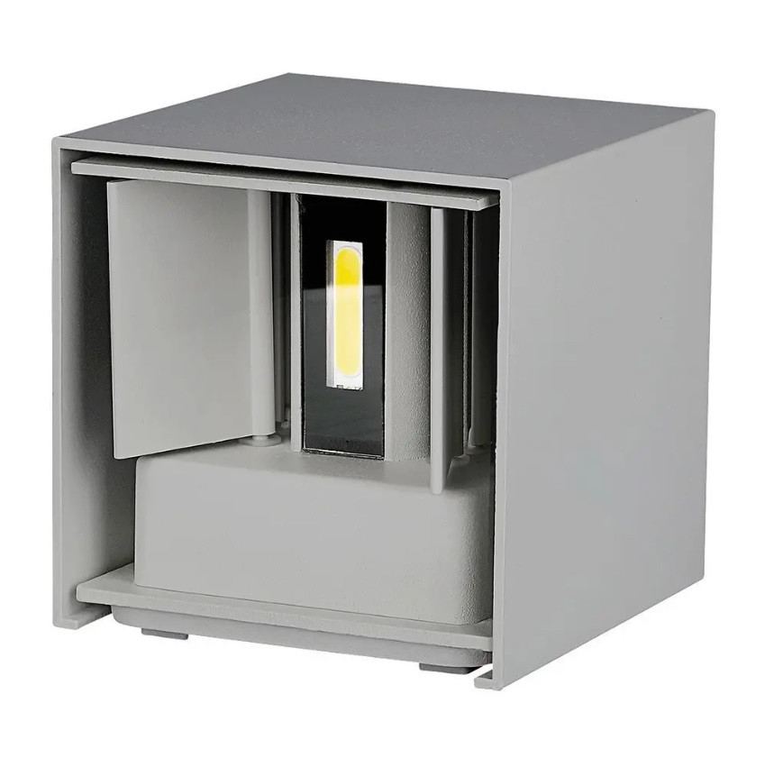 Wall lamp Cube 4000K, grey