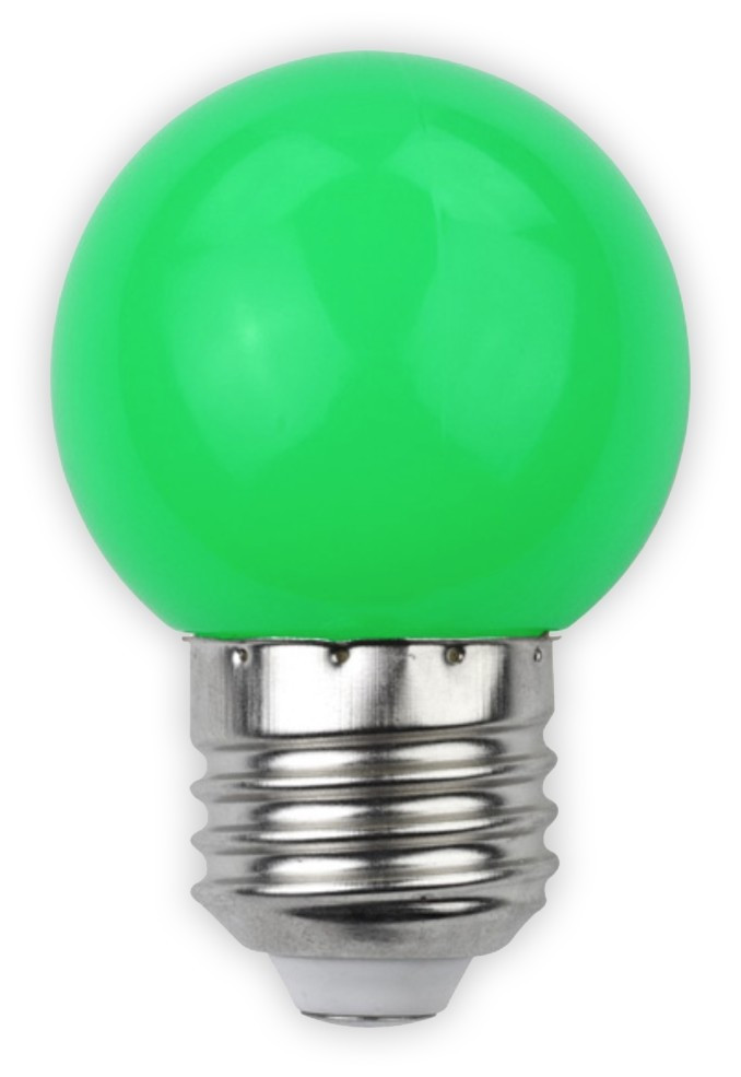 Avide Decor LED pære G45 1W E27 Grøn