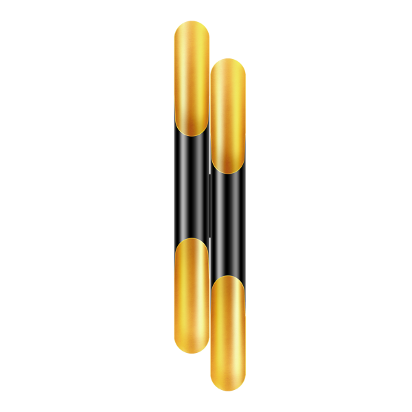 Double aluminum wall light E27