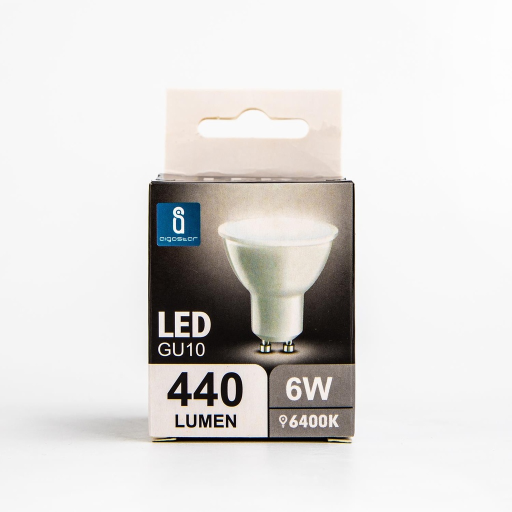LED 6W GU10 Kold hvid 6400K