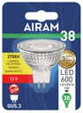 Airam dimmable LED lamp 4,9W 2700K GU5.3 DIM